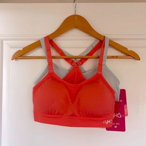2-Piece Set of new Ryka sport bras, Size M
